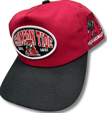 Load image into Gallery viewer, Alabama Oval Patch Throwback Snapback - Crimson/Black