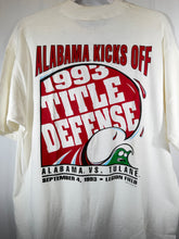 Load image into Gallery viewer, 1993 Bama Vs Tulane "Here Comes The Tide" Game Day T-Shirt M/L
