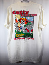 Load image into Gallery viewer, 1997 Bama Vs Auburn "Fraidy Cats" White Game Day T-Shirt Medium