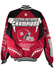 Load image into Gallery viewer, Alabama Crimson Tide NCAA 18-Time National Championship Twill Jacket - Alabama VTG