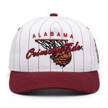 Load image into Gallery viewer, Bama Hoops Snapback Hat - Pinstripe Collection (Vol. 2) - Alabama VTG