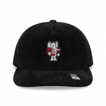 Load image into Gallery viewer, Corduroy Big Al Patch Snapback Hat - Black - Alabama VTG