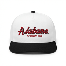 Load image into Gallery viewer, Crimson Tide Script Hat – Puff Embroidery (Black/White) - Alabama VTG
