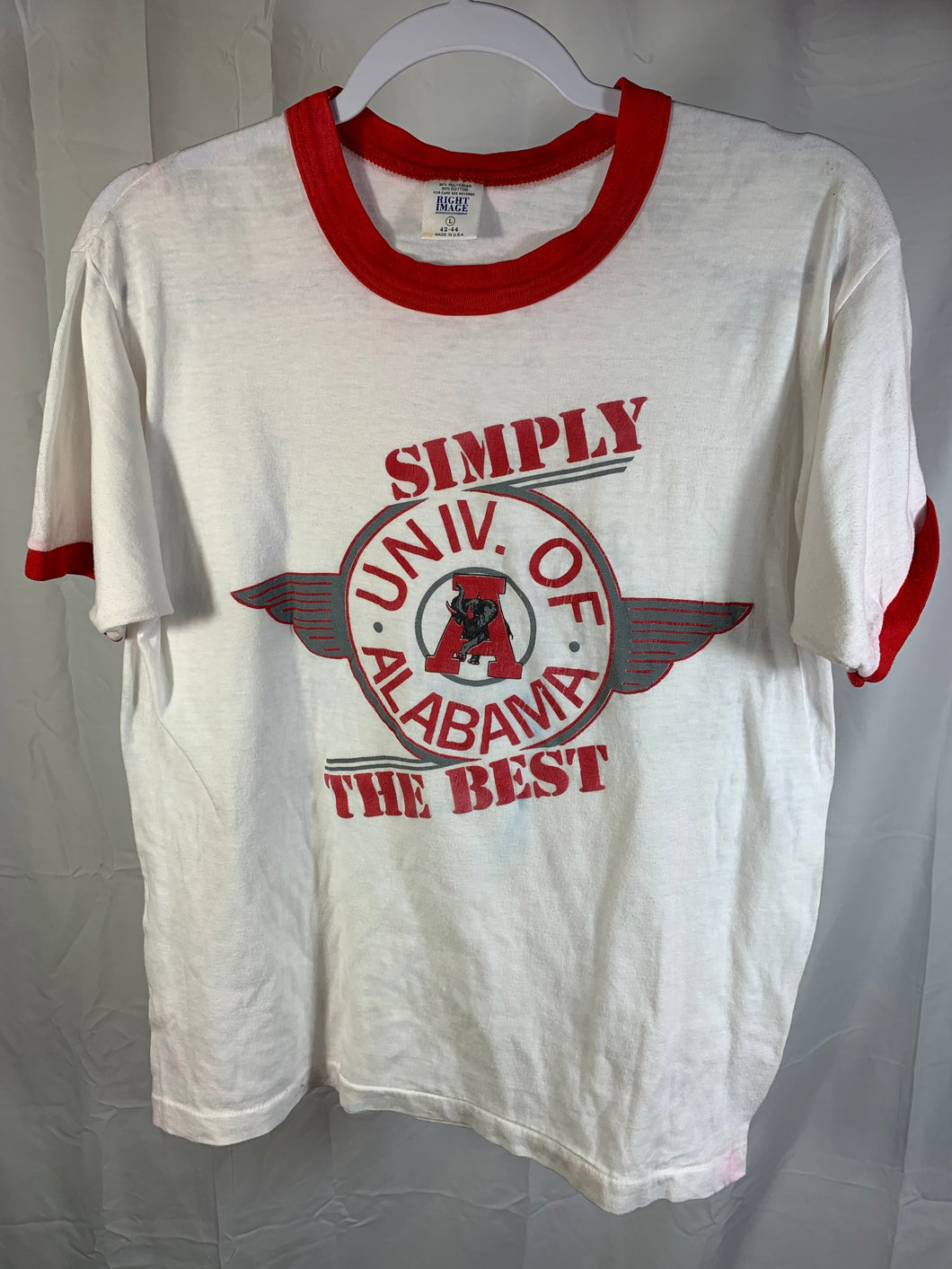 Vintage Alabama White T-Shirt Medium