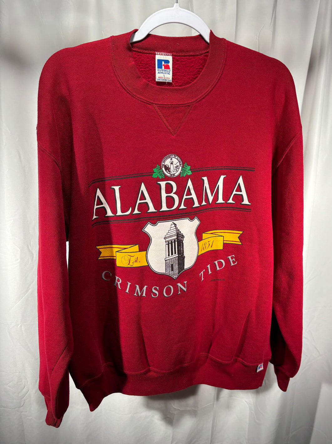 Vintage Alabama X Russell Crewneck Sweatshirt Large