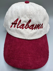 Alabama Vintage Cursive Script Custom Adjustable Cap