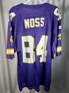 Vintage Randy Moss Starter Vikings XL Nonbama