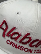 Load image into Gallery viewer, Vintage Alabama X Sports Specialties Script All White Snapback Hat
