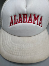 Load image into Gallery viewer, Vintage Alabama White Trucker SnapBack Hat
