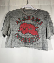 Load image into Gallery viewer, 1970's-80's Alabama Thin Grey Cropped Shirt Small - Alabama VTG
