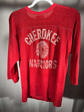 Load image into Gallery viewer, 1970&#39;s Alabama X Cherokee Warriors 3/4 Sleeves Shirt Small - Alabama VTG
