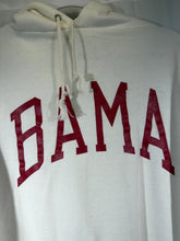Load image into Gallery viewer, 1970s Bama X Russell White Hoodie Sweatshirt Boxy Medium - Alabama VTG
