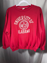 Load image into Gallery viewer, 1970s University of Alabama X Russell Crest Crimson Crewneck Sweatshirt Small - Alabama VTG

