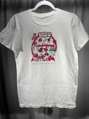 1975 Bear Bryant White T-Shirt XS - Alabama VTG