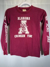 Load image into Gallery viewer, 1980's Alabama X Chalk Line Burgundy Long Sleeve Shirt Youth Small - Alabama VTG
