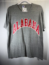 Load image into Gallery viewer, 1980's Alabama X Russell Grey Spellout T-Shirt Medium - Alabama VTG
