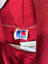 Load image into Gallery viewer, 1980's Alabama X Russell Spellout Crimson Hoodie Sweatshirt Medium - Alabama VTG
