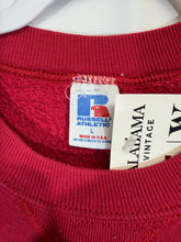 Load image into Gallery viewer, 1980's Bama X Russell Crimson Spellout Crewneck Sweatshirt Medium - Alabama VTG

