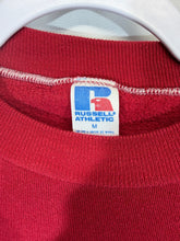 Load image into Gallery viewer, 1980s Bama X Russell Spellout Crimson Crewneck Sweatshirt Small - Alabama VTG
