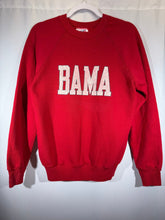 Load image into Gallery viewer, 1980s Bama X Soffe Crimson Spellout Crewneck Sweatshirt Small - Alabama VTG
