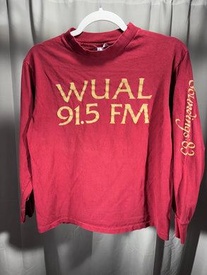 1983 WUAL 91.5 FM Long Sleeve Shirt XS - Alabama VTG