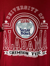 Load image into Gallery viewer, 1989 - 90 Sugar Bowl Crimson T-Shirt Large - Alabama VTG
