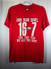 Load image into Gallery viewer, 1990 Iron Bowl "16-7" Red T-Shirt XS - Alabama VTG
