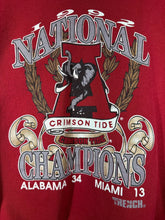 Load image into Gallery viewer, 1992 National Champs Crimson Crewneck Sweatshirt XL - Alabama VTG
