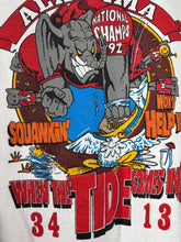 Load image into Gallery viewer, 1992 National Champs Rare &quot;When The Tide Comes In&quot; Crewneck Sweatshirt Small - Alabama VTG
