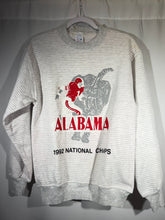 Load image into Gallery viewer, 1992 National Champs Striped Crewneck Sweatshirt Small - Alabama VTG
