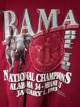 Load image into Gallery viewer, 1992 National Champs X Hanes Crimson Crewneck Sweatshirt XL - Alabama VTG
