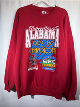 Load image into Gallery viewer, 1992 SEC Champions Crimson Tee Jays Crewneck Sweatshirt XL - Alabama VTG
