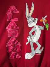 Load image into Gallery viewer, 1994 Bugs Bunny X Alabama Warner Bros Crimson Crewneck Sweatshirt Large - Alabama VTG
