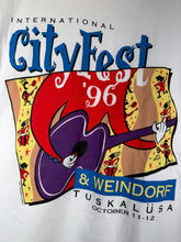 Load image into Gallery viewer, 1996 Tuskalusa City Fest White T-Shirt Large - Alabama VTG
