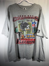 Load image into Gallery viewer, 1998 Starter X NFC Champs Atlanta Falcons Grey Tee XL - Alabama VTG
