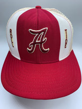 Load image into Gallery viewer, Vintage AJD Lucky Stripe Bear Bryant Trucker Snapback Hat
