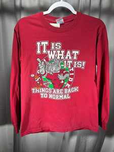 2008 Iron Bowl Crimson Long Sleeve Shirt XS - Alabama VTG