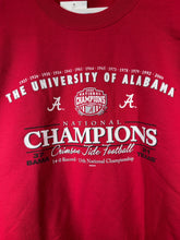 Load image into Gallery viewer, 2009 National Champs Crimson Crewneck Sweatshirt Large - Alabama VTG
