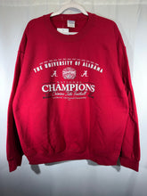 Load image into Gallery viewer, 2009 National Champs Crimson Crewneck Sweatshirt Large - Alabama VTG
