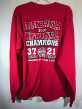 Load image into Gallery viewer, 2009 National Champs Crimson Long Sleeve Shirt XL - Alabama VTG
