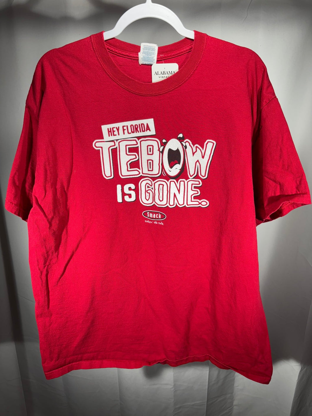 2009 SEC Champs Tebow Crying T-Shirt XL - Alabama VTG