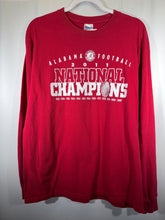 Load image into Gallery viewer, 2011 National Champs Crimson Long Sleeve Shirt Medium - Alabama VTG
