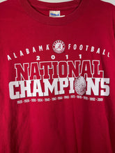 Load image into Gallery viewer, 2011 National Champs Crimson Long Sleeve Shirt Medium - Alabama VTG
