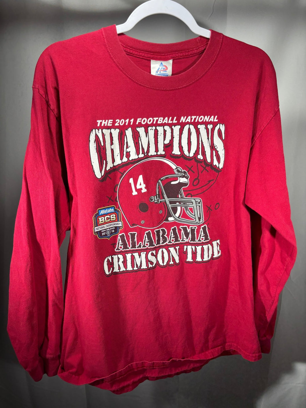 2011 National Champs Long Sleeve Shirt Medium - Alabama VTG