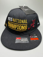 Load image into Gallery viewer, 2015 National Champs Black CFP Snapback Hat NWT - Alabama VTG
