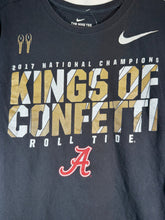 Load image into Gallery viewer, 2017 National Champs "Kings of Confetti" Black T-Shirt Medium - Alabama VTG
