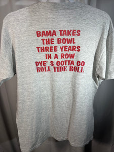 1992 Iron Bowl Grey Energizer Big AL T-Shirt Medium