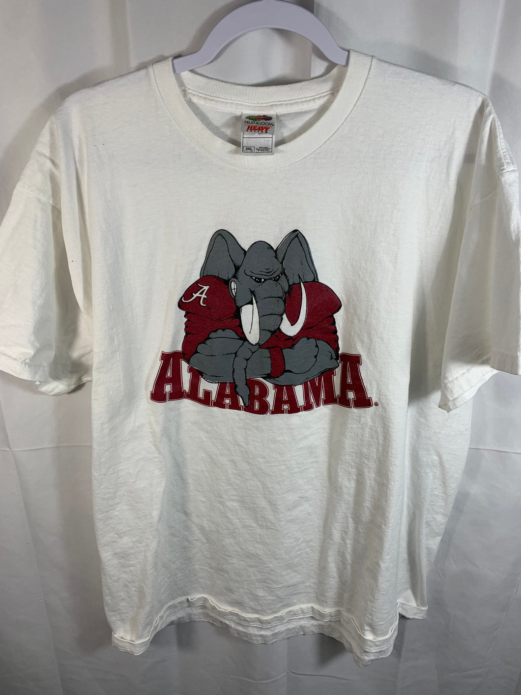 Vintage Alabama Big Al White T-Shirt XXL 2XL