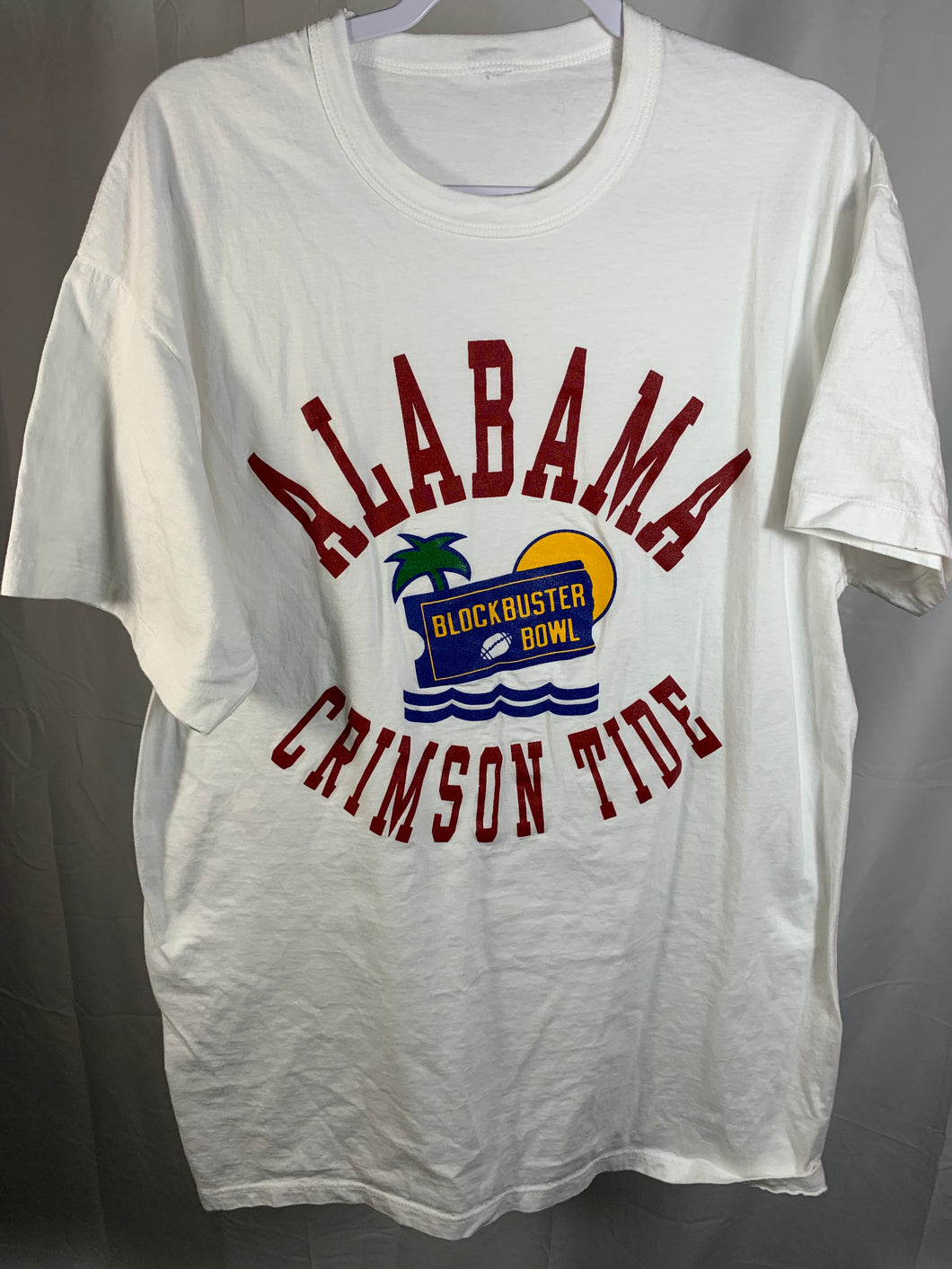Vintage Alabama Blockbuster Bowl White T-Shirt XL