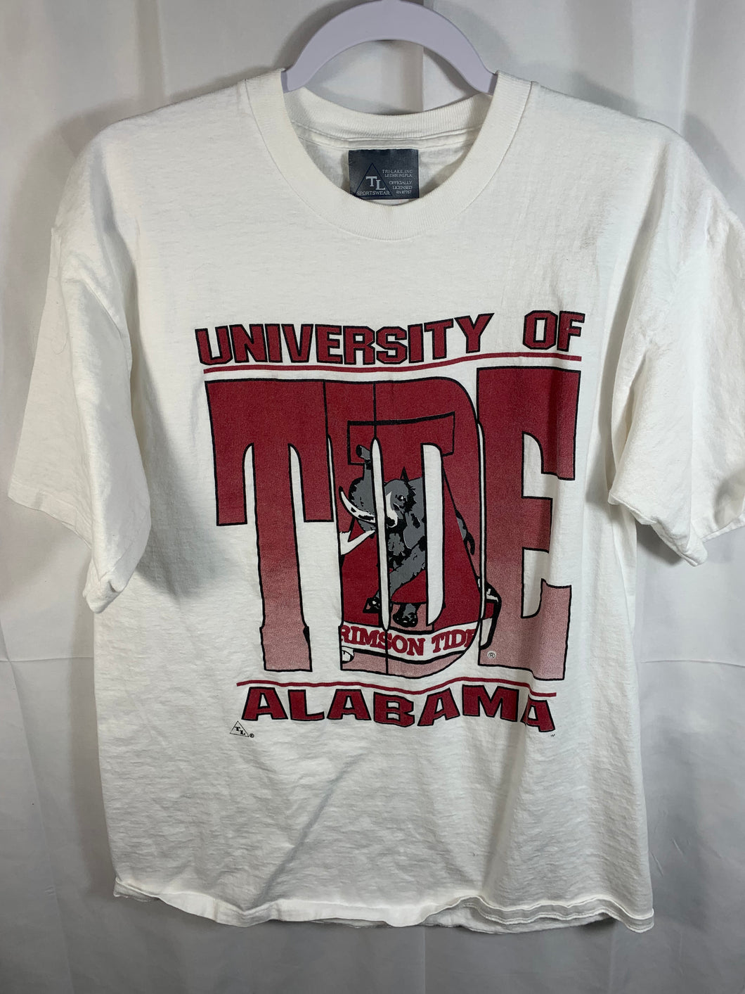 Vintage University of Alabama White T-Shirt Large